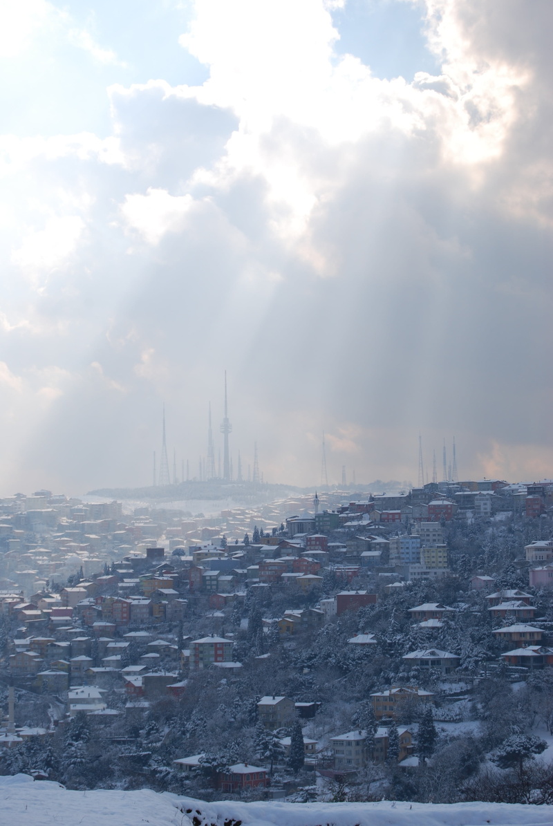 nature, environment, cloud - sky, cold temperature, architecture, sky, outdoors, climate, winter, built structure, day, pollution, cityscape, building exterior