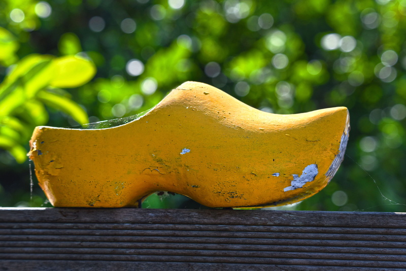 animal representation, wooden, yellow, day, park - man made space, holland, creativity, sculpture, 5K, wooden shoe, representation, craft, park, wood - material
