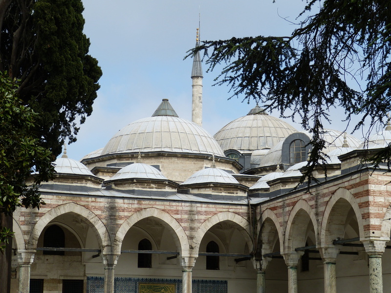 4K, places of interest, building, architecture, travel, istanbul, building exterior, turkey, no people, arcade, nature, topkapi, arch, low angle view