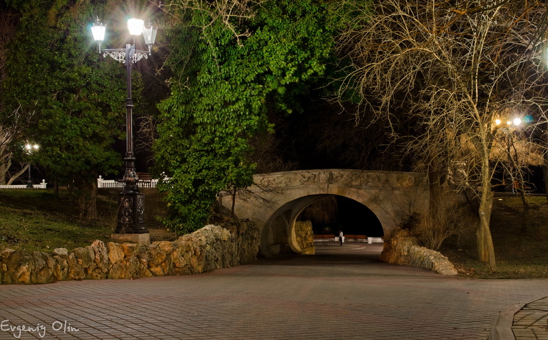 night, old, arch, illuminated, stone Material, cultures, history, 4K, street, sevastopol, urban Scene, connection, evening, famous Place, nature, the way forward