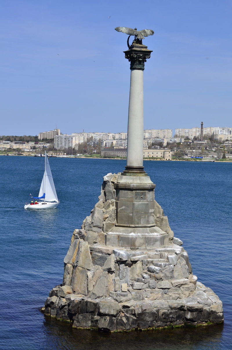 solid, architecture, building exterior, building, harbor, Sevastopol, Crimea, sea, city, outdoors, black sea, mode of transportation, nautical vessel, water