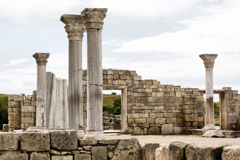 bad condition, outdoors, travel destinations, damaged, archaeology, weathered, deterioration, built structure, Hersonissos, the ruins of the, the past