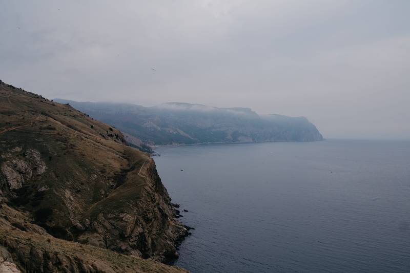 bay, sevastopol, winter, tranquility, nature, clouds, water, idyllic, mountain, scenics - nature, autumn, no people, sky, land, cloud - sky, boats, mountain range