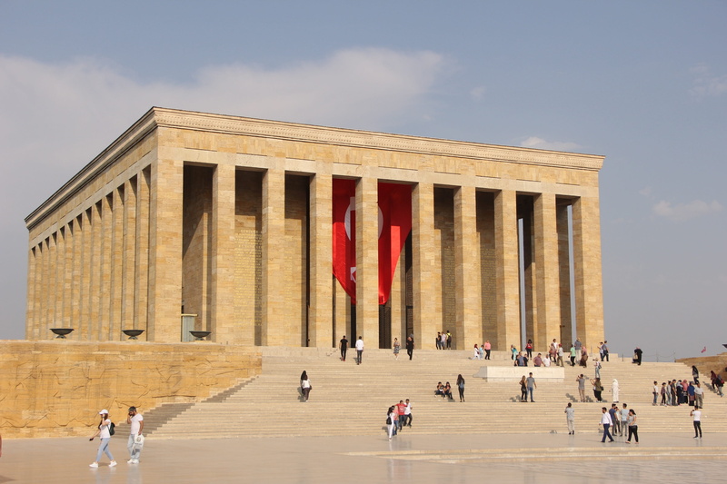 concrete, women, large group of people, sky, history, relief, tourism, men, ankara, atatürk, outdoors, stairs, brown, lifestyles, wall relief, architectural column