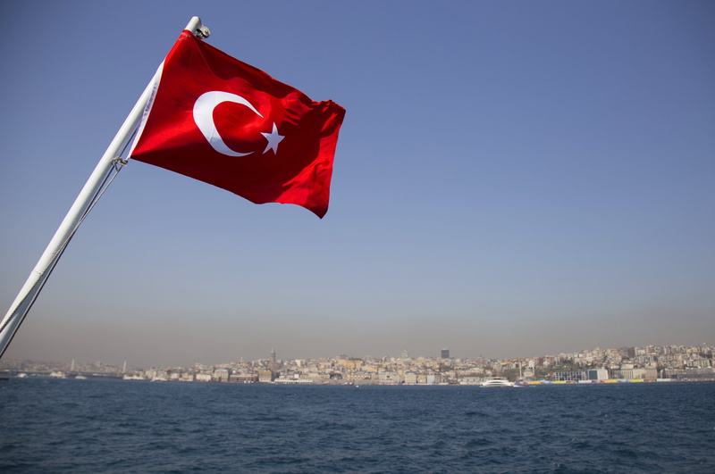city, flag, water, star, turkey, day, environmental, nature, istanbul, stars, fluctuations, blue, environment, background, 4K, fluctuating, wave, building exterior