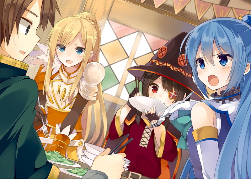 Anime, Kazuma Satou, KonoSuba – God’s blessing on this wonderful world!!, 1080P, Megumin (KonoSuba), Aqua (KonoSuba), Darkness (KonoSuba)