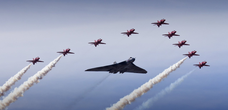cloud - sky, teamwork, plane, no people, cooperation, smoke - physical structure, aerospace industry, air force, mode of transportation, military, transportation