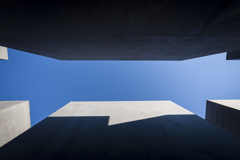 architecture, travel destinations, city, day, modern, building exterior, low angle view, holocaust, abstract, no people, look up, building, nature, concrete