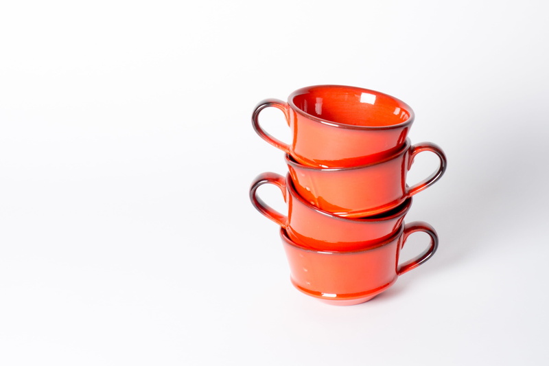 2K, morning, food and drink, red, white background, studio shot, tea cup, cafe, indoors, white, cup, single object, no people, tea, crockery, coffee, still life