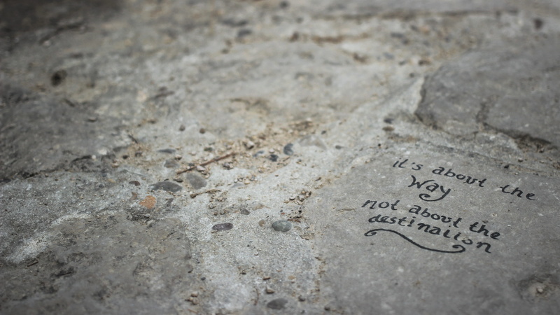 selective focus, adventure, the past, tombstone, spain, pilgrimage, 4K, pelerinage, text, street, citation, positive emotion, hike, close-up, no people