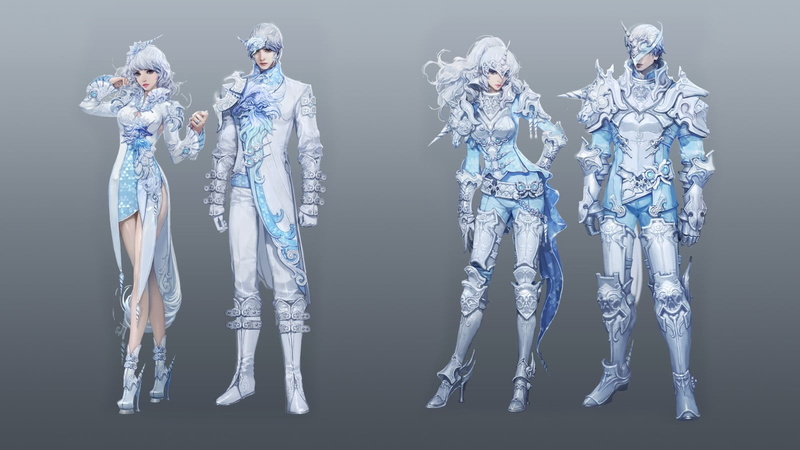 full length, human body part, futuristic, video games, standing, in a row, gray background, representation, women, indoors, white color, armor, multiple exposure