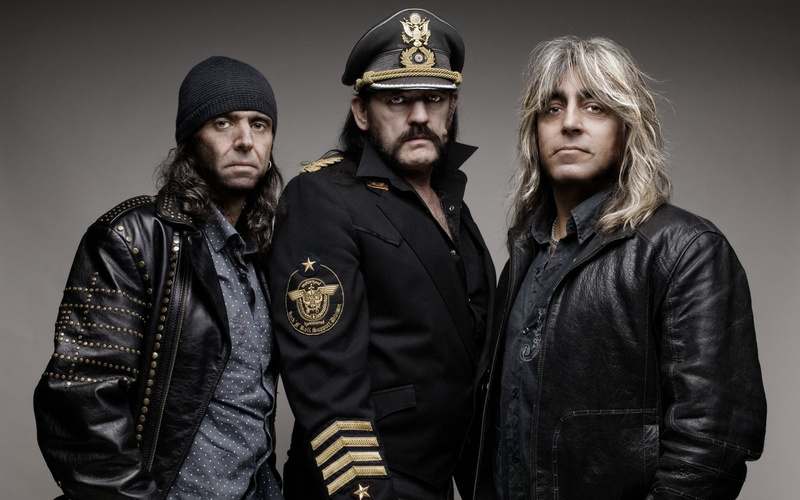 adult, Motörhead, 1080P, front view, jacket, portrait, uniform, Music, studio shot, indoors, men, serious, clothing, people, looking at camera, gray, waist up