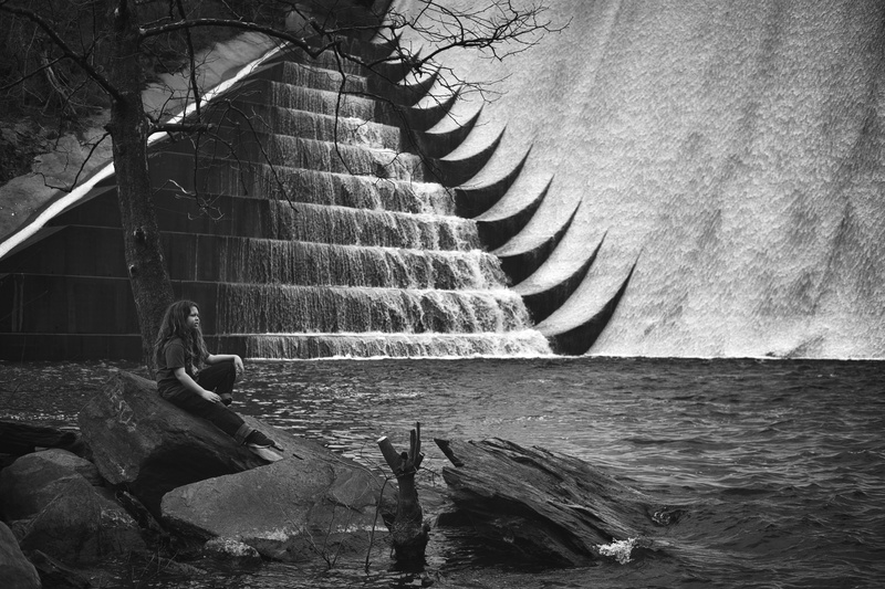 architecture, housing, building exterior, flowing water, rock, no people, waterfront, person, beauty in nature, wildlife, building, triangle, animal themes