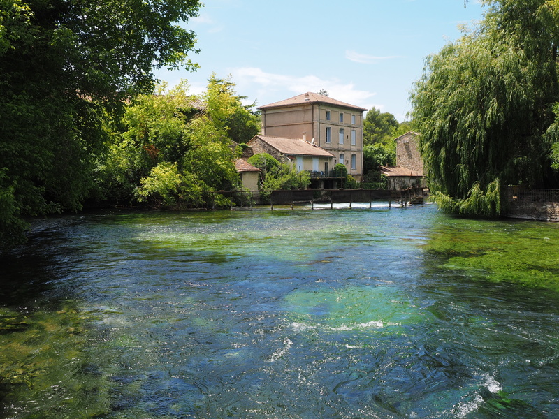 architecture, source, fontaine-de-vaucluse, 4K, water, built structure, nature, waterfront, flowing water, tree, french community, day, building exterior