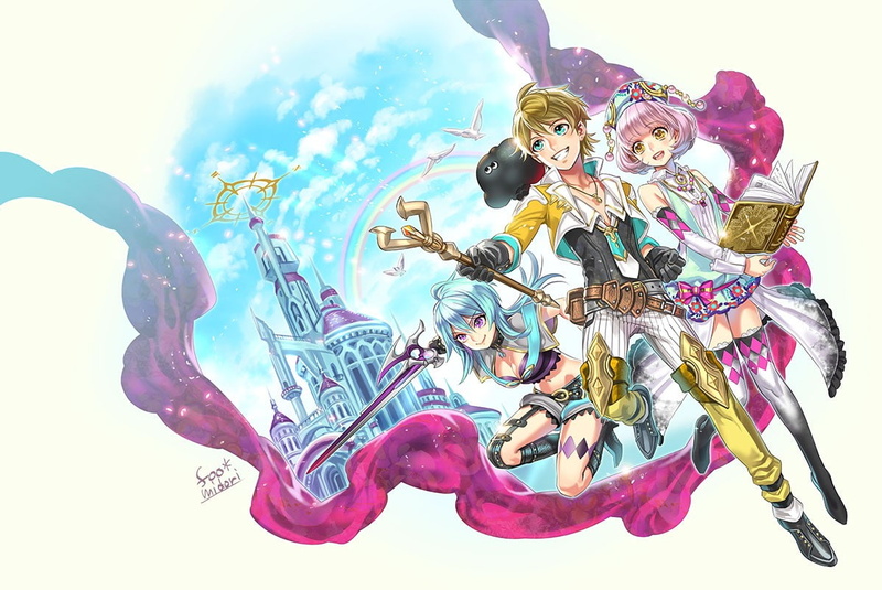 original characters, studio shot, luxury, art and craft, cloud - sky, craft, indoors, choice, sea, variation, sword, anime, white background, female likeness