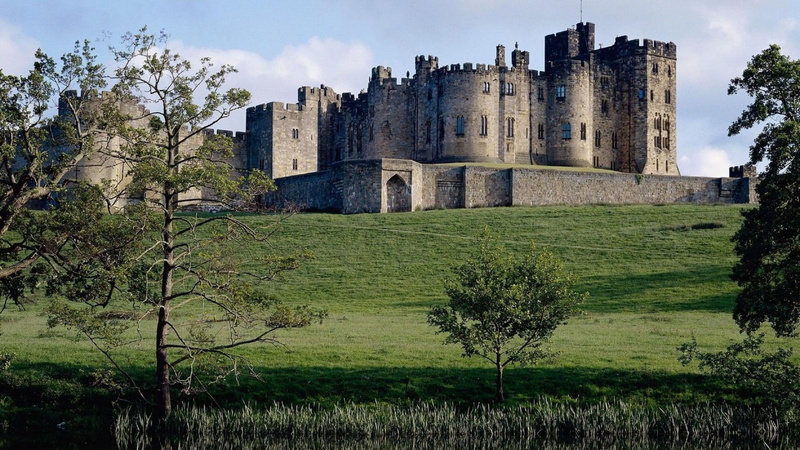 northumberland, castle, alnwick, 1080P, ancient, england, alnwick castle, nature and landsc, architecture, medieval