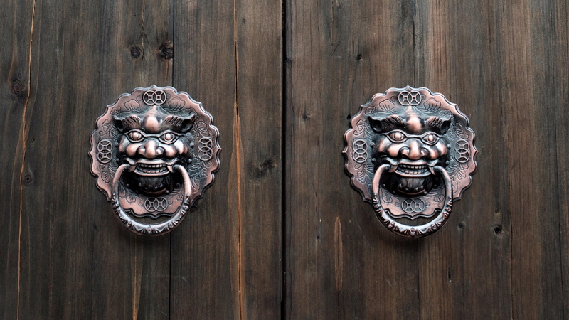 ornate, security, entrance, 4K, protection, animal, wooden, wood - material, no people, art and craft, doorknob, door knocker, door, feline, knocker, cat
