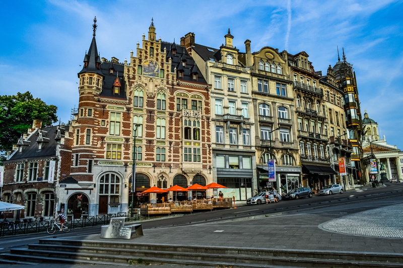 day, building exterior, tourism, city life, road, travel, street, nature, sky, spire, belgium, outdoors, 5K, cloud - sky, incidental people, city street
