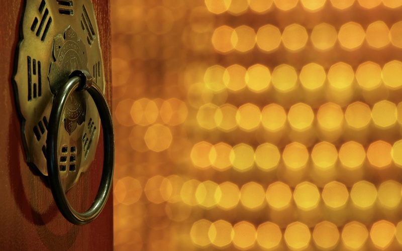 close-up, illuminated, no people, door, china, technology, event, focus on foreground, electric lamp, knocker, electrical equipment, doors, telephone, connection