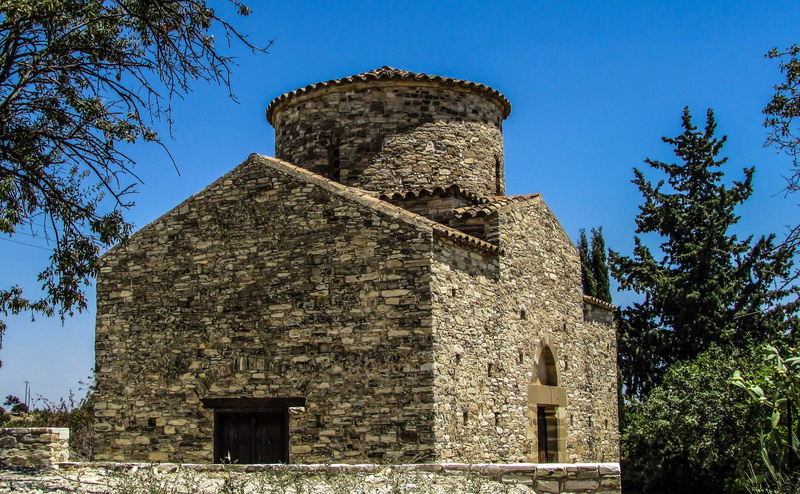 ancient, cyprus, 15th century, plant, church, old, religion, outdoors, building exterior, the past, stone built, kato lefkara, fort, stone wall, christianity