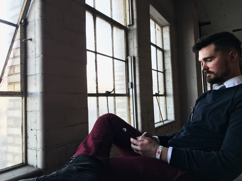749-799 n 15th st, architecture, communication, blogger, window, connection, young men, gentleman, men, indoors, tech, blog, wireless technology, real people