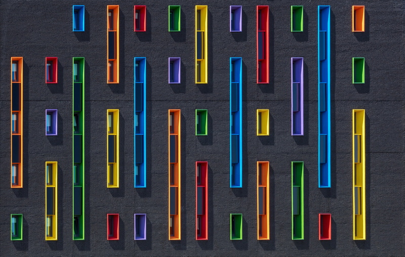 wall, Windows, A colorfull sideview, 1080P