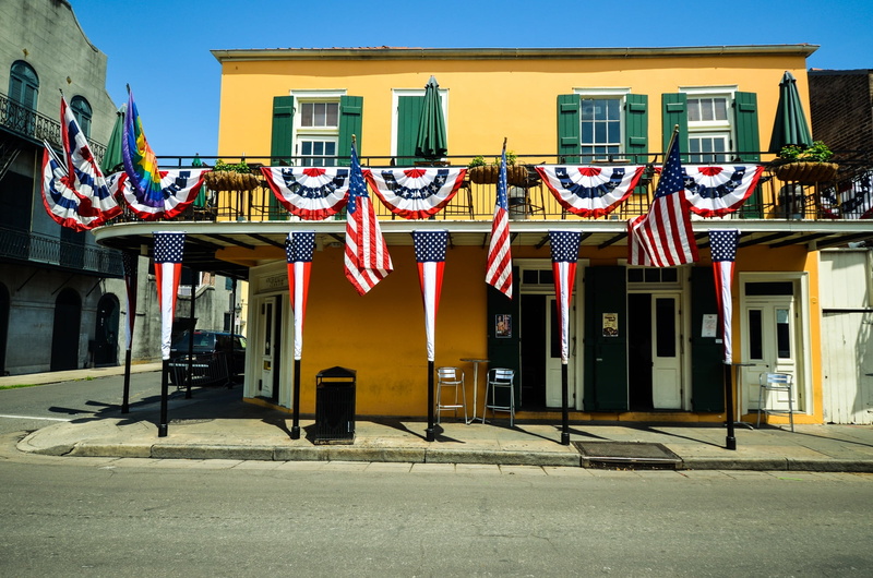nature, sunlight, flag, no people, louisiana, building Exterior, multi colored, america, flags, transportation, day, architecture, 1080P, footpath, uSA