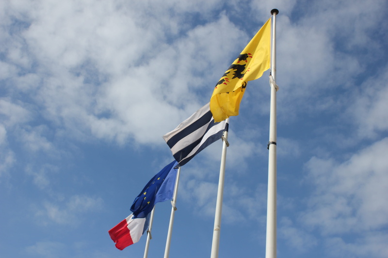 city, freedom, waving, pride, nature, french, day, cloud - sky, 5K, sea, europe, outdoors, no people, low angle view, travel, patriotism, yellow, environment