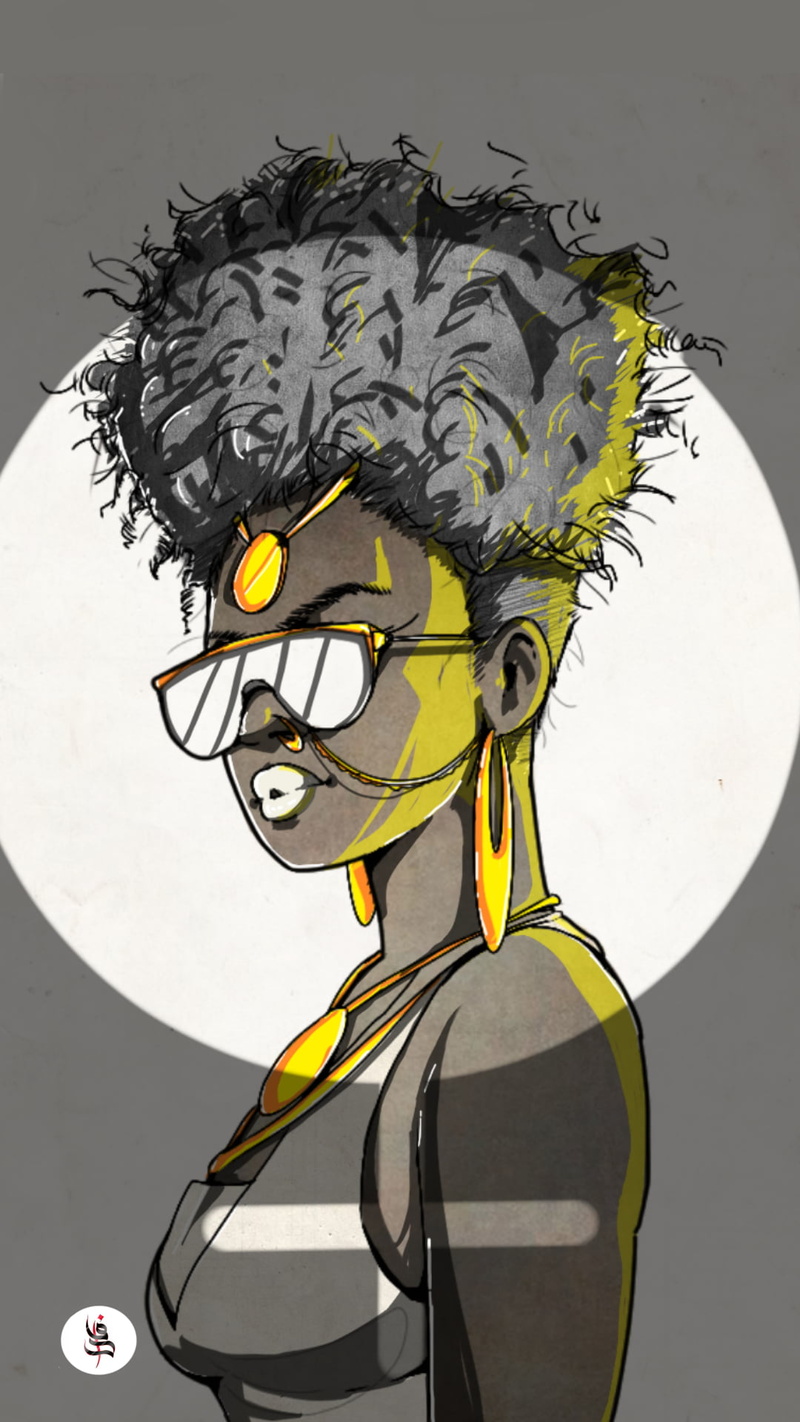 illustration, digital, 1080P, Art Nouveau, kudi888, Sudan (Country)