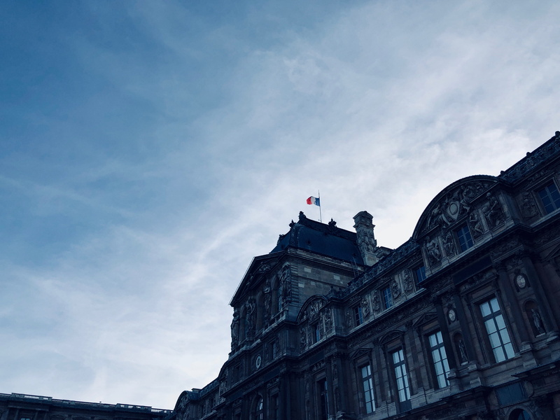 clouds, government, france, louvre, paris, 4K, museum, travel, travel destinations, no people, the past, building, window, building exterior, sky, history