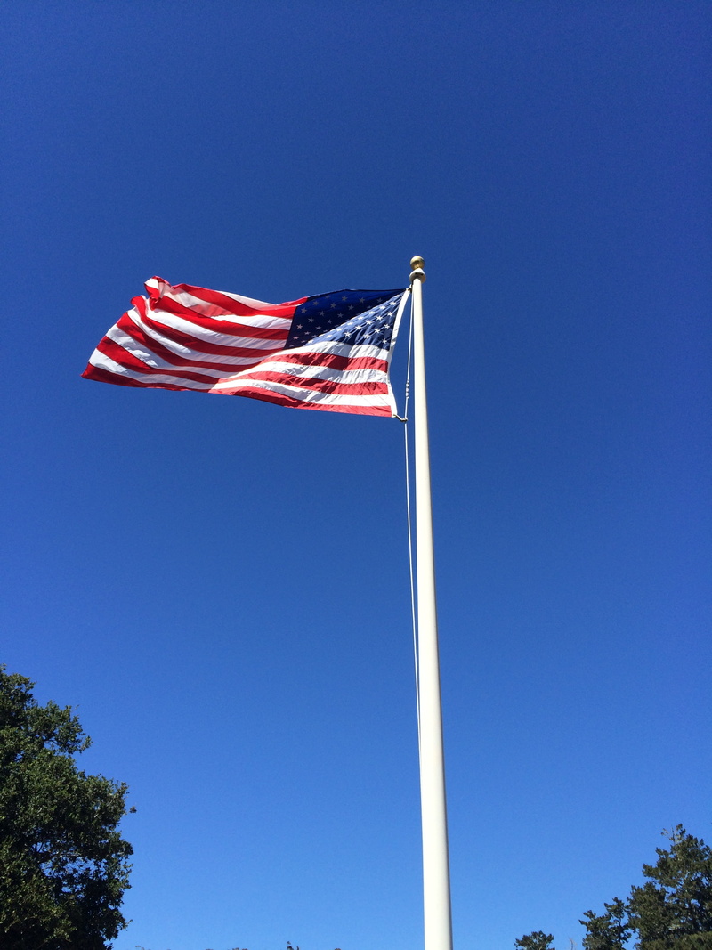2K, freedom, american flag waving, waving, no people, independence, symbol, low angle view, pole, striped, outdoors, environment, uSA, wind, flag, clear sky