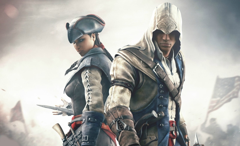 assassins creed iii lady liberty, activity, sport, digital, headwear, two people, liberation, Games, nature, government, creed, waist up, Assassins Creed