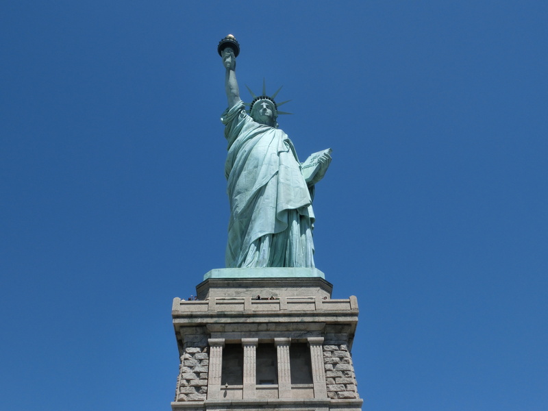 travel, liber, america, nyc, independence, lady liberty, blue, craft, art and craft, representation, female likeness, freedom, statue of liberty, low angle view