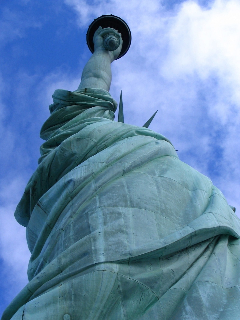 craft, outdoors, america, low angle view, human representation, attraction, lady, freedom, representation, manhattan, close up, nyc, sculpture, blue, dom