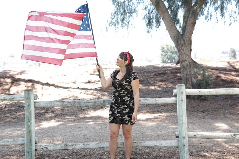 standing, memorial day, model, nature, emotion, outdoors, real people, 5K, casual clothing, u, female, spangled banner, patriotism, independence, girl