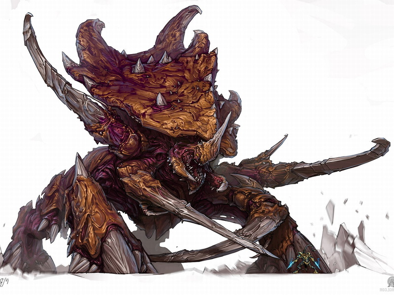 zealot, ultralisk, creatures, zerg, 720P, protoss, starcraft