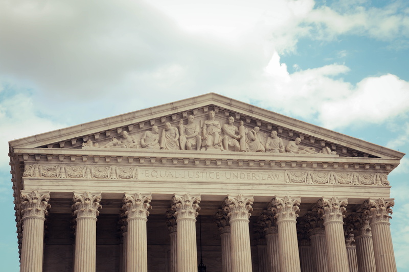 architectural column, history, no people, colonnade, nature, tourism, neo-classical, united states, justice, building exterior, 5K, low angle view, supreme court