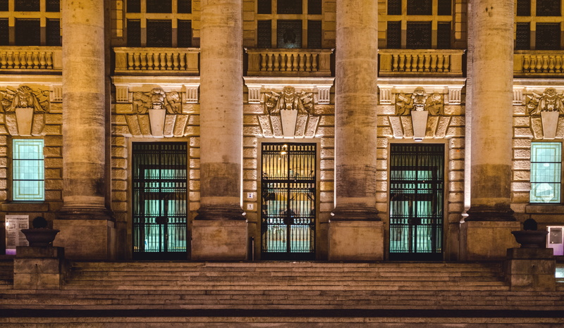 residential district, building, building exterior, city, no people, sunlight, the past, 4K, entrance, supreme administrative court, outdoors, low angle view