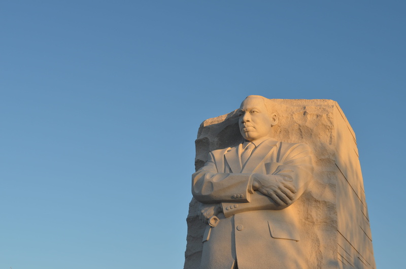 washington, sky, civil right, female likeness, low angle view, male likeness, martin luther king jr., monument, nature, creativity, religion, no people