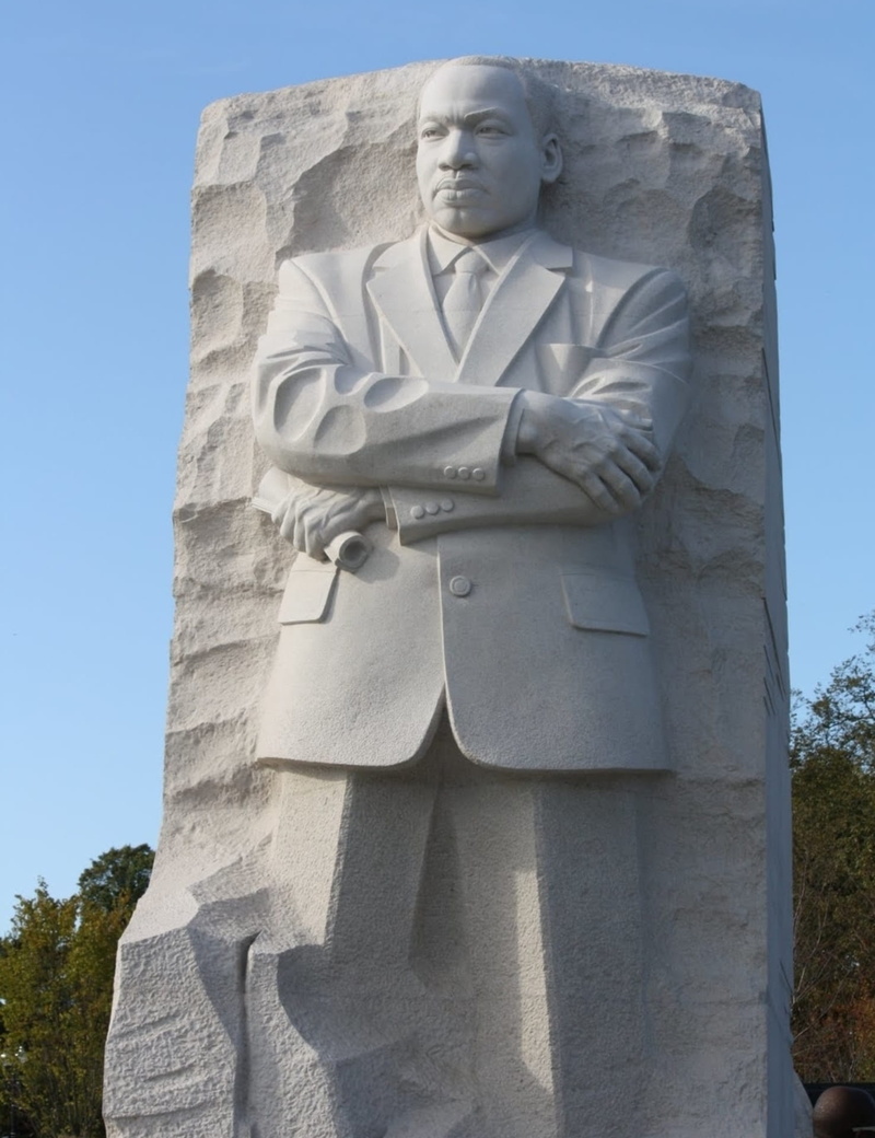 representation, martin luther king, day, belief, travel destinations, mlk, 1080P, history, no people, jr, stone material, statue, spirituality, low angle view