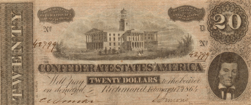 Currencies, Confederate States Of America Dollar, 8K