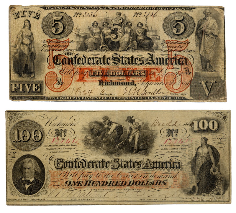 Currencies, Confederate States Of America Dollar, 1080P