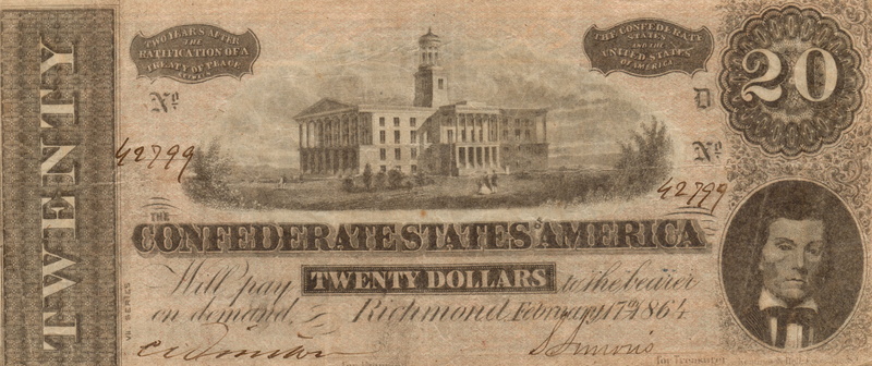8K, confederate states of america dollar