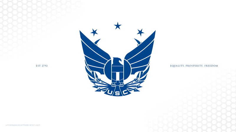 simple background, United Space Confederation, 1080P, Star Citizen, video games