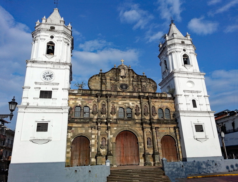 old town, places of interest, outdoors, tower, Casco Viejo, architecture, facade, day, tourism, building, panama, built structure, nature, 2K, culture