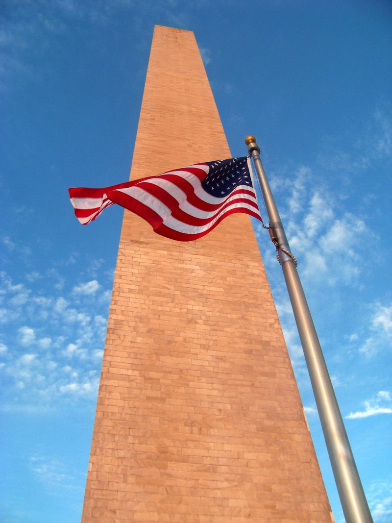 public domain, independence, patriotism, 1080P, pole, outdoors, liberty, sky, american, blue, Washington Monument, flagpole, photos, cloud - sky, red