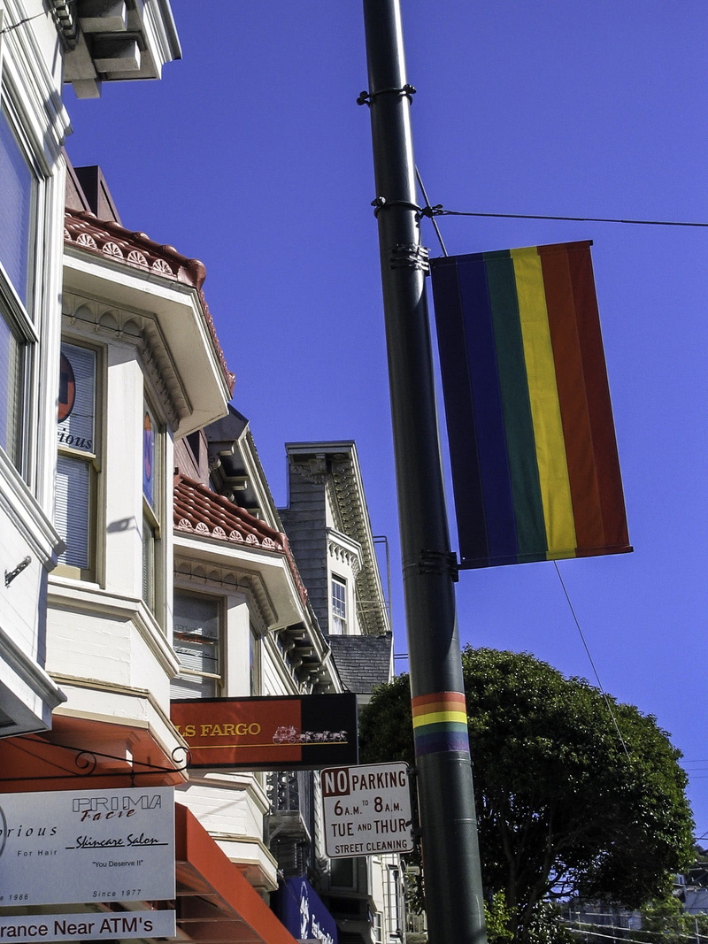 LGBT, United States, clear sky, gay pride, pride, urban Scene, california, the castro, building Exterior, architecture, san, sky, street, California, built Structure