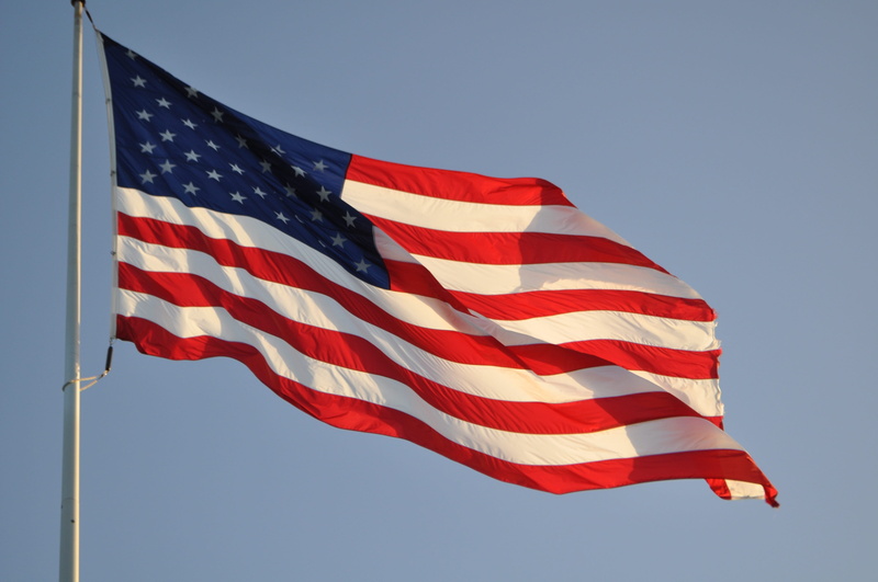 sky, shape, star, 4K, nation, american, National, environment, low angle view, day, pole, glory, national icon, star shape, symbolic, American Flag, outdoors
