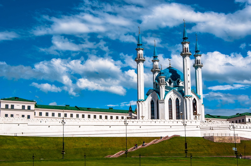 kul-sharif, landscape, 4K, mosque, kazanka, tatarstan, travel, place of worship, belief, kazan, russia, the kremlin, spirituality, no people, blue, city