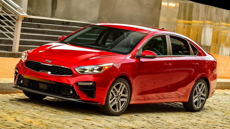 Kia, Kia Forte EX, Kia Forte, Red Car, Compact Car, Car, Sedan, 1080P